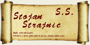 Stojan Strajnić vizit kartica